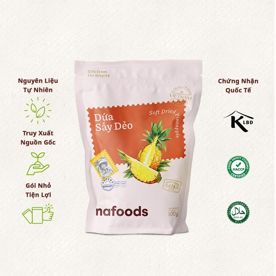 Dứa sấy dẻo Nafoods 100G