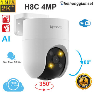 Camera ezviz h8c 4mp, h8c 3mp, h8c 2mp - wifi, ngoài trời, xoay 360 độ - bảo hành 24 tháng