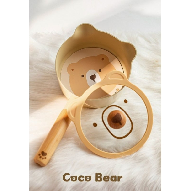 Bộ Nồi Chảo Cocobear Ấm Baby Nồi Chảo Chống Dính Nấu Ăn Cho Bé Ấm Gift Decor