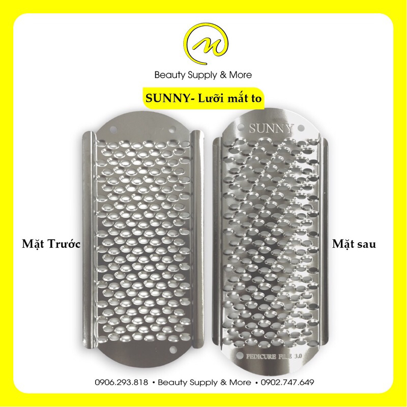 Cây Chà Gót Chân Inox Win/Sunny Mỹ lâu mòn không rỉ sét.