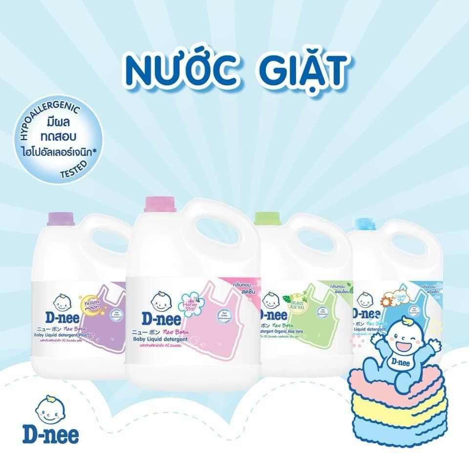 (Chính Hãng Tem Đại Thịnh) Nước Giặt/Xả quần áo trẻ em Dnee 3000ml