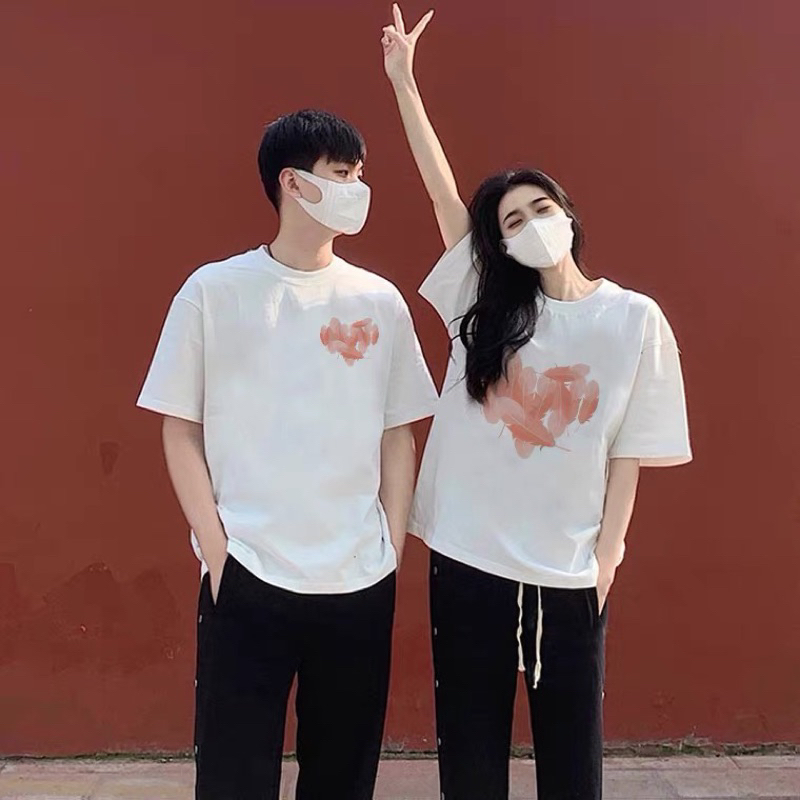 Áo phông đôi Tim Lá Neocouple