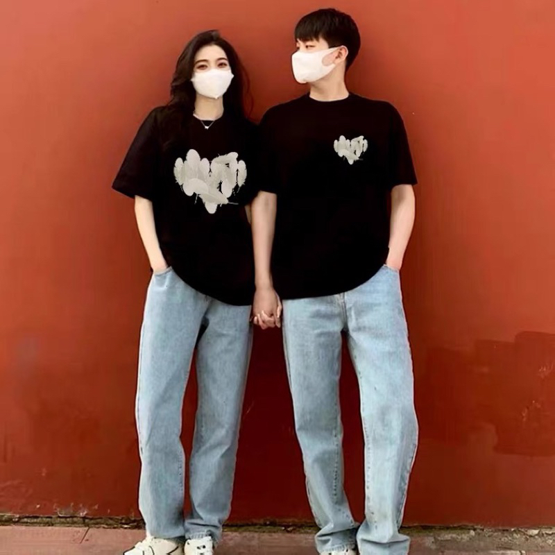 Áo phông đôi Tim Lá Neocouple