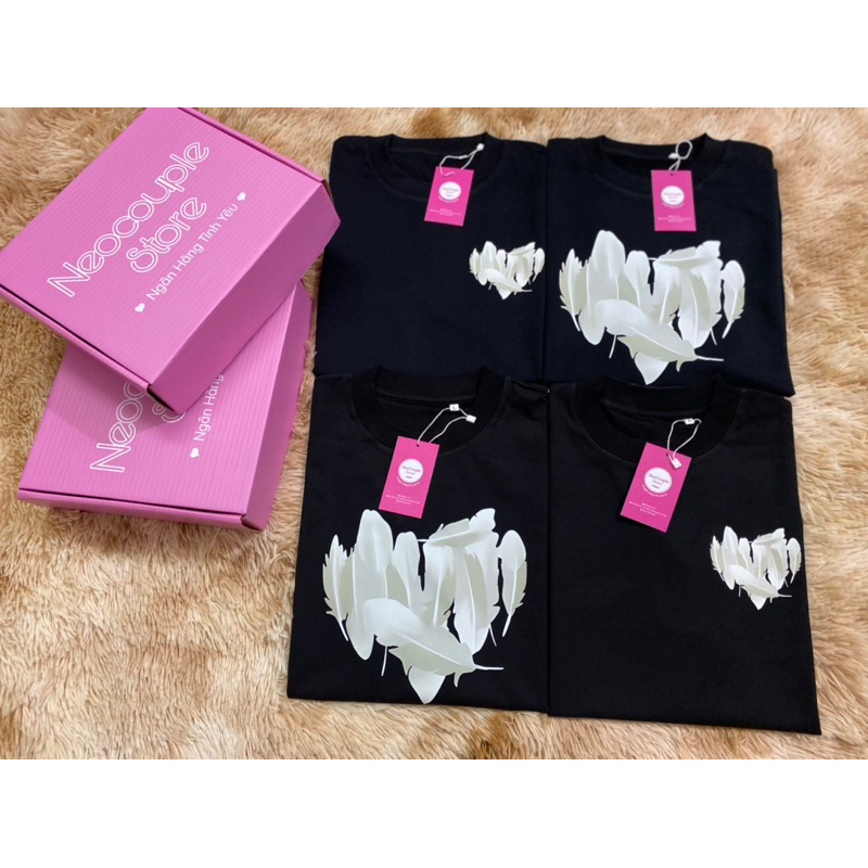Áo phông đôi Tim Lá Neocouple