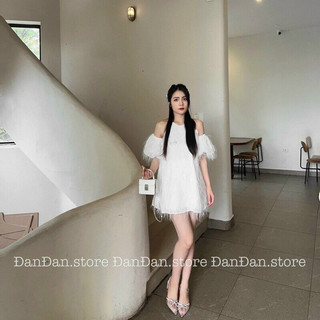Babydoll lông vũ kèm phụ kiện siêu sang
