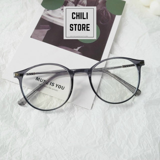 Gọng kính cận nam nữ Chilistore Kính cận thời trang nam nữ mắt tròn 2304