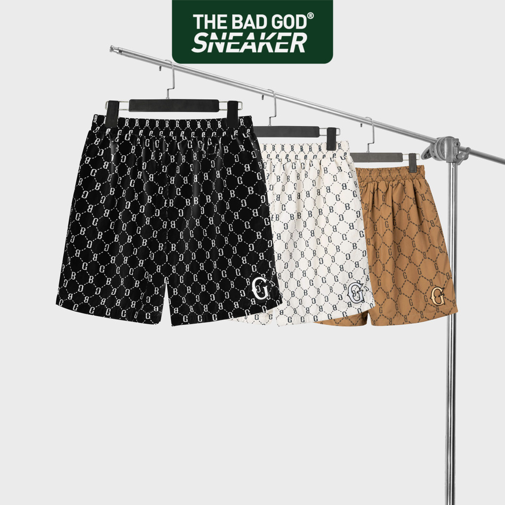 Quần short gió The Bad God Monogram nam nữ