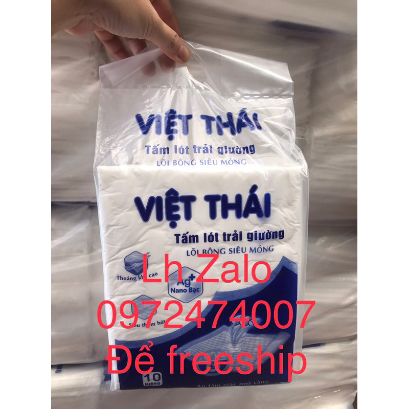 50 Tấm đệm lót việt thái người lớn , người già , sản khoa ( gói 10 miếng 45cmx75 cm )