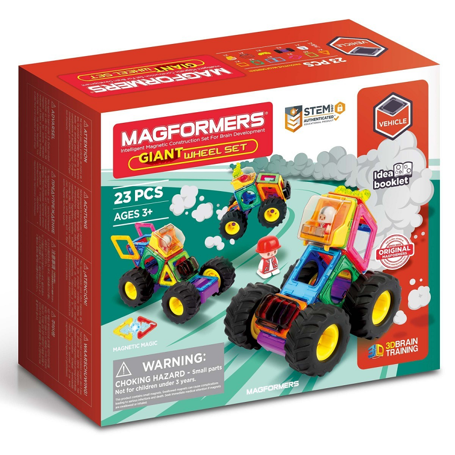 Đồ chơi xếp hình nam châm Hàn Quốc Magformers Bánh Xe Khổng Lồ 23 Chi Tiết