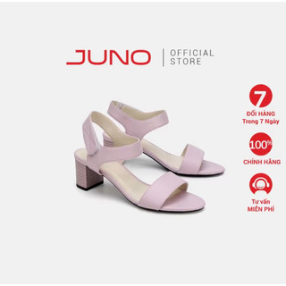 Pass giày đế vuông cao 5 phân màu hồng tím juno