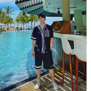 Bộ Quần Áo Bóng Chày Amand x Anh Vũ Unisex Modern Baseball Jersey - Balck/ Grey