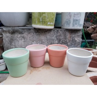 - Combo 5 chậu sứ mini trồng sen đá, xương rồng đẹp,chậu để bàn, chậu trồng cây