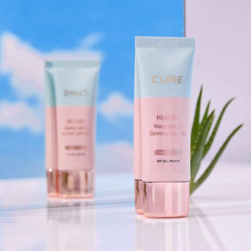 Kem Chống Nắng Thuần Chay Nâng Tone 3IN1 Nhập Khẩu Hàn Quốc CURE 40G SPF50+/PA++++