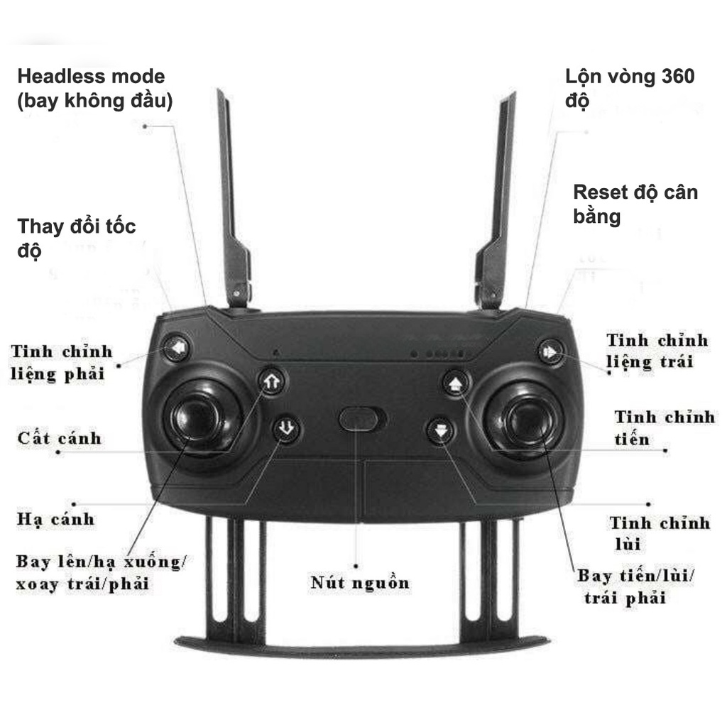 Flycam E88 Máy bay không người lái điều khiển từ xa chính hãng với Camera kép 4K WIFI FPV RC, cho người mới bắt đầu | BigBuy360 - bigbuy360.vn