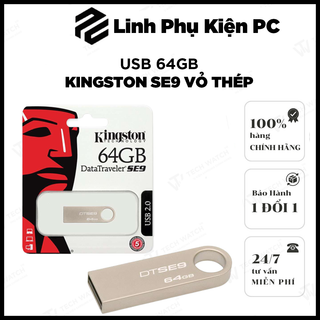 USB 64GB KINGSTON SE9 Vỏ Thép (hàng đủ dung lượng)