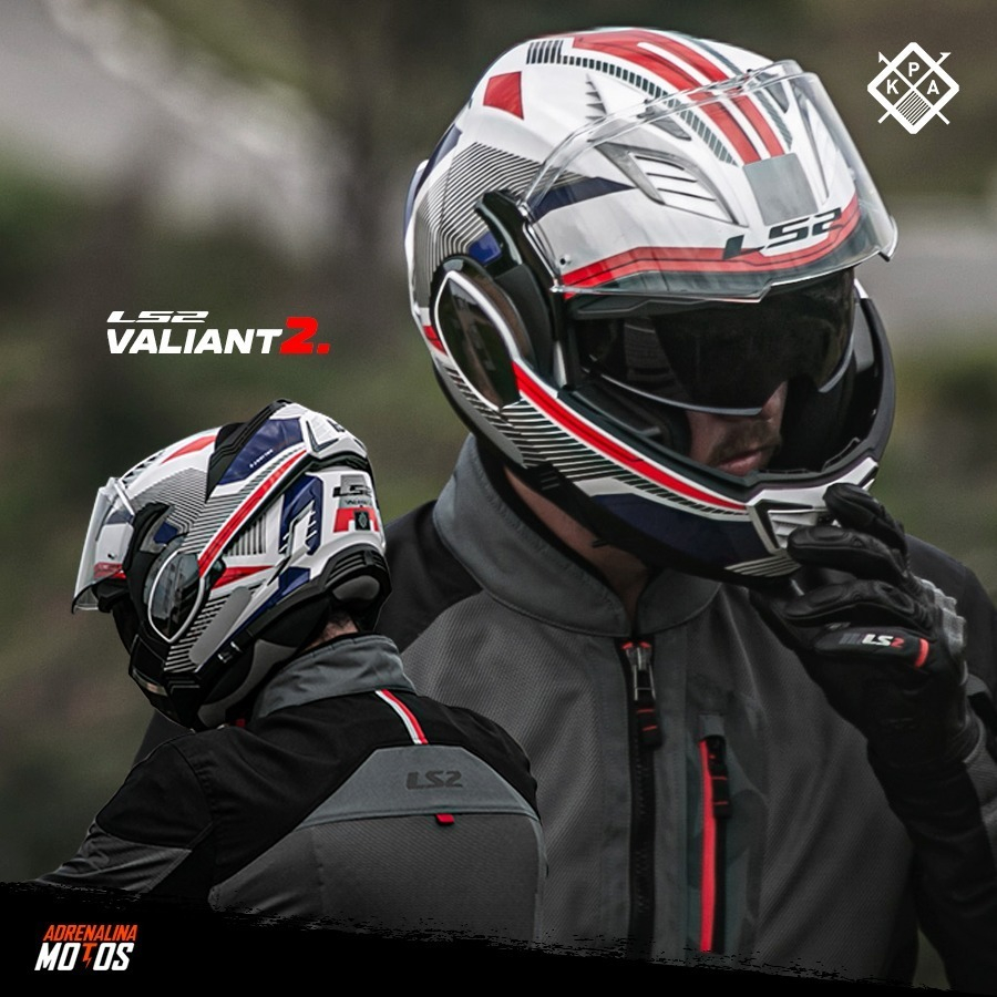 [Chính Hãng] Mũ Bảo Hiểm Fullface Lật hàm 180 độ LS2 FF900 Valiant II 2 Kính