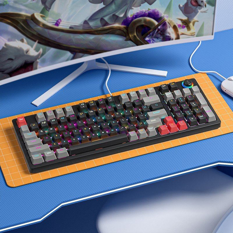 Bàn Phím Cơ Kết Nối Dây Type-C ZA9801 98 Phím | GEARBROS