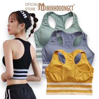 Áo Bra tập gym nữ cá tính, kiểu dáng 3 lỗ năng động thời trang - Áo tập Yoga nữ sát nách [Minhduongct]