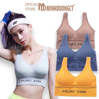 Áo Bra Len Tâm Tập Gym,Thể Thao,Yoga- Áo Bra Len Tâm Funny Pink