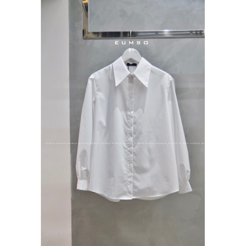 EUMSO - Sơmi trắng basic LARA WHITE SHIRT