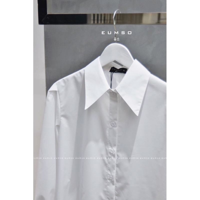 EUMSO - Sơmi trắng basic LARA WHITE SHIRT