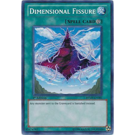 [ Dưa Hấu Yugioh ] Lá bài thẻ bài Yugioh Dimensional Fissure - secret Rare - Tặng bọc bài nhựa bảo quản