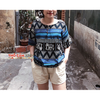 Áo thổ cẩm 3 khuy