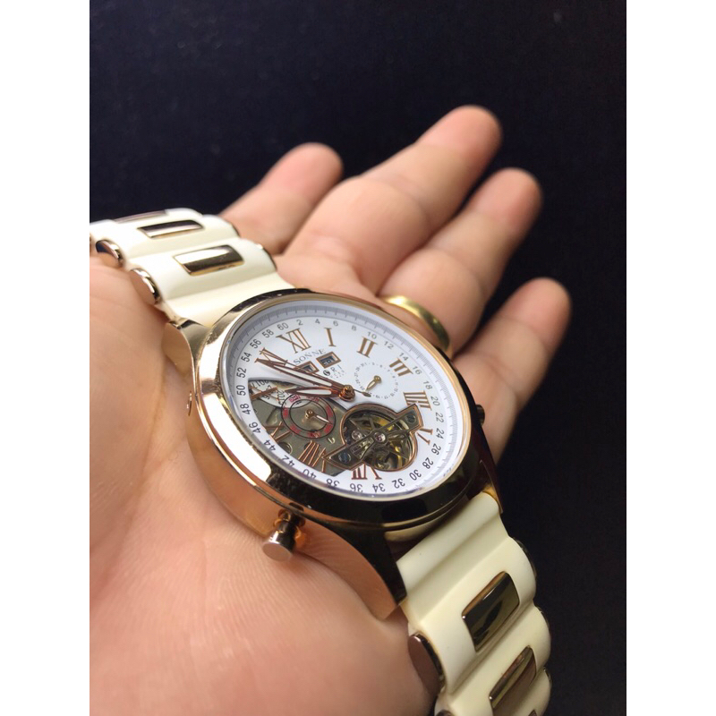 🐲Đồng hồ Si Nam full 5 kim Cơ Automatic Sonne Haori, Nhật🎌.