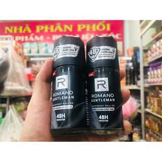 Lăn khử mùi hương nước hoa Ý Romano Gentleman 48h khô thoáng vượt trội 50ml