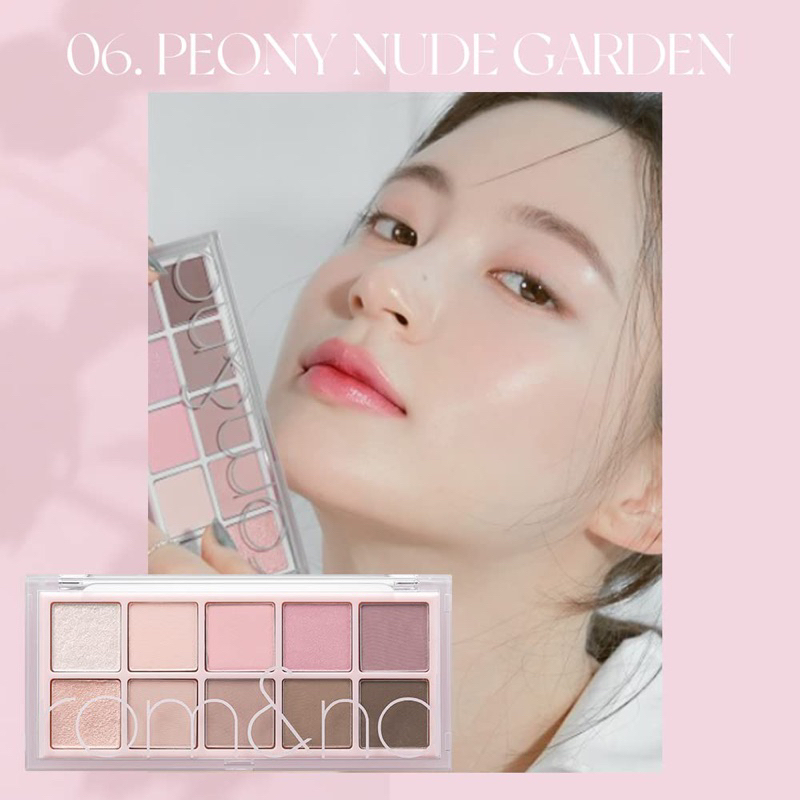 Có sẵn - Bảng phấn mắt ROMAND 06 Peony Nude Garden tone hồng tím nude nhẹ nhàng