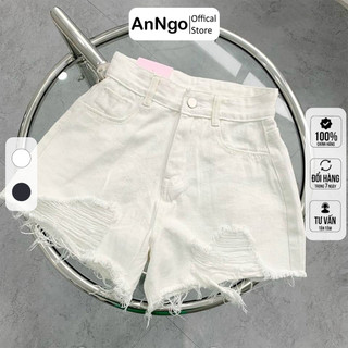 Quần short jean nữ thiết kế rách siêu cá tính, lên dáng cực xinh Q01