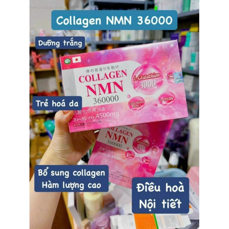Bột Collagen NMM 36000 trắng da