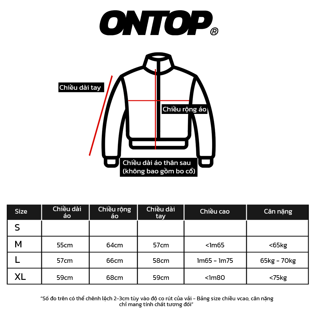 Áo khoác dù nam nữ ONTOP viền tay trắng form boxy màu đen 2 đầu kéo cổ trụ local brand Stripes | O22-AK3