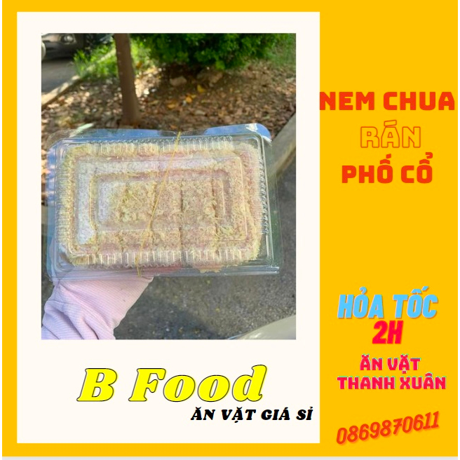 Nem chua rán phố cổ ngon số một Hà Nôi, ăn vặt đường phố, quán ốc hộp 20 chiếc 600gr