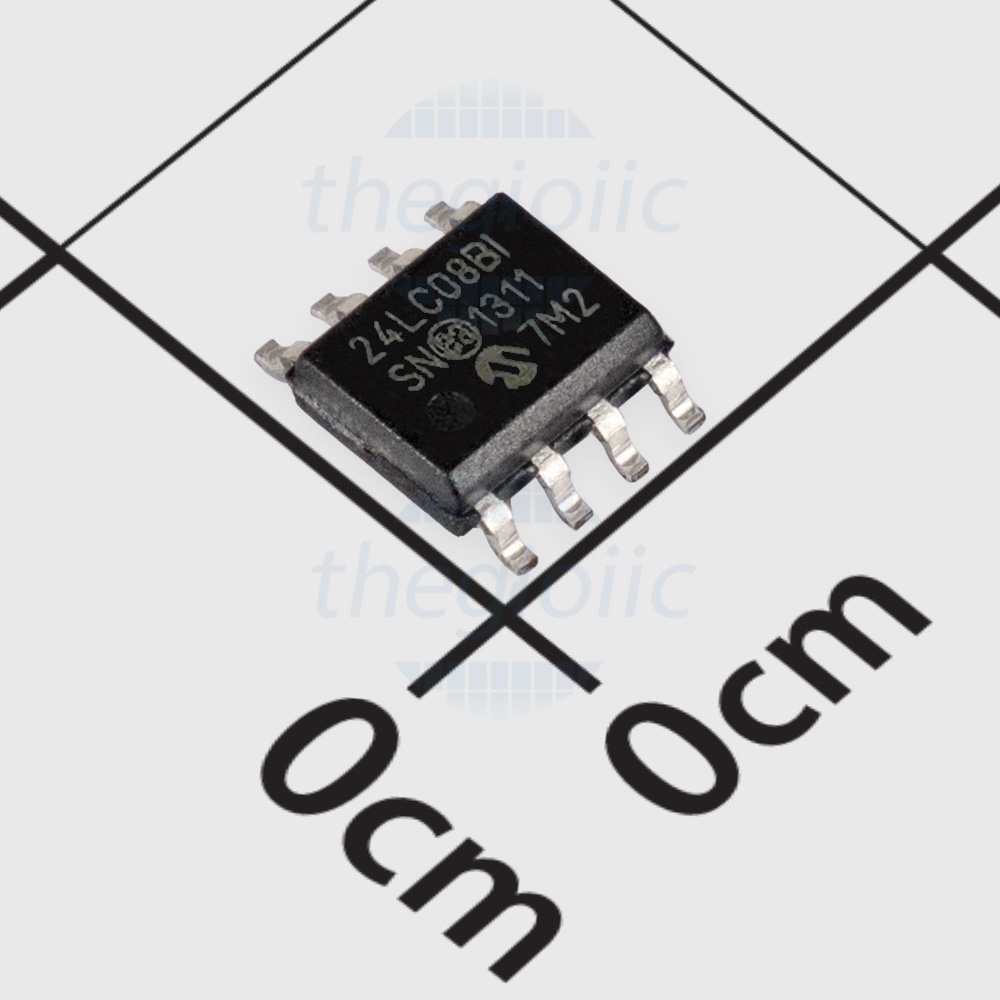 24LC08B-I/SN IC EEPROM 8Kbit 8-SOIC LK1C2-15