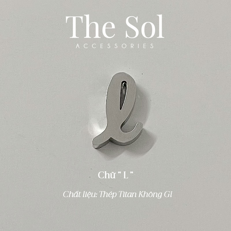 Mặt Dây Chuyền Chữ Cái Thép Không Gỉ thesol.accessories