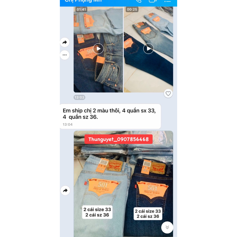 Jean Levi’s 501 cao cấp. xanh đậm