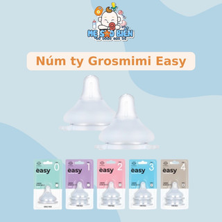 Núm ti bình sữa Grosmimi EASY Hàn Quốc