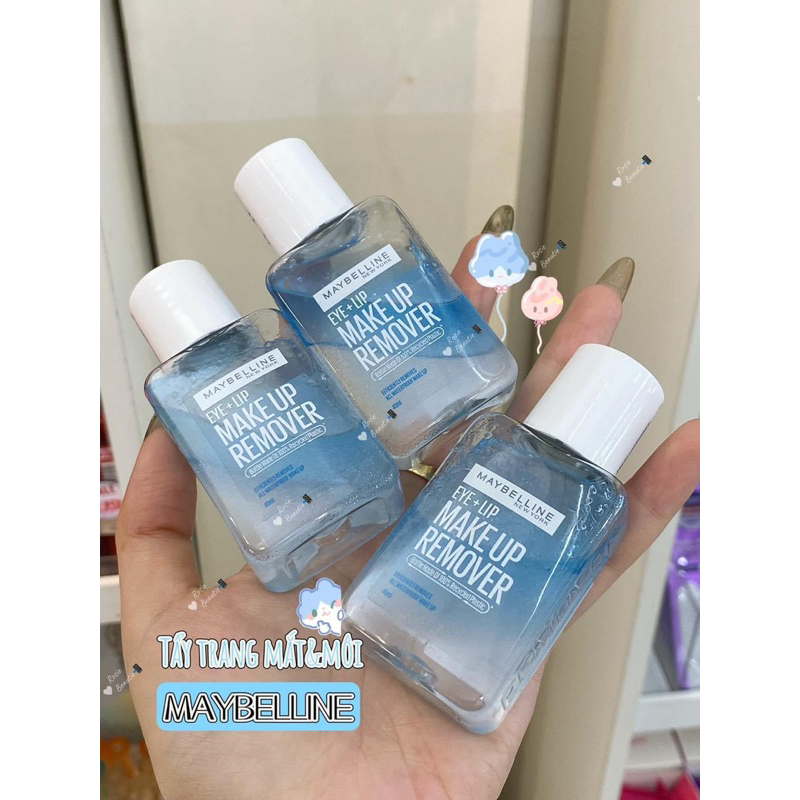 Nước Tẩy Trang Mắt và Môi Chuyên Dụng 2 lớp Maybelline New York Eye & Lip Makeup Remover 40ml - Bovie