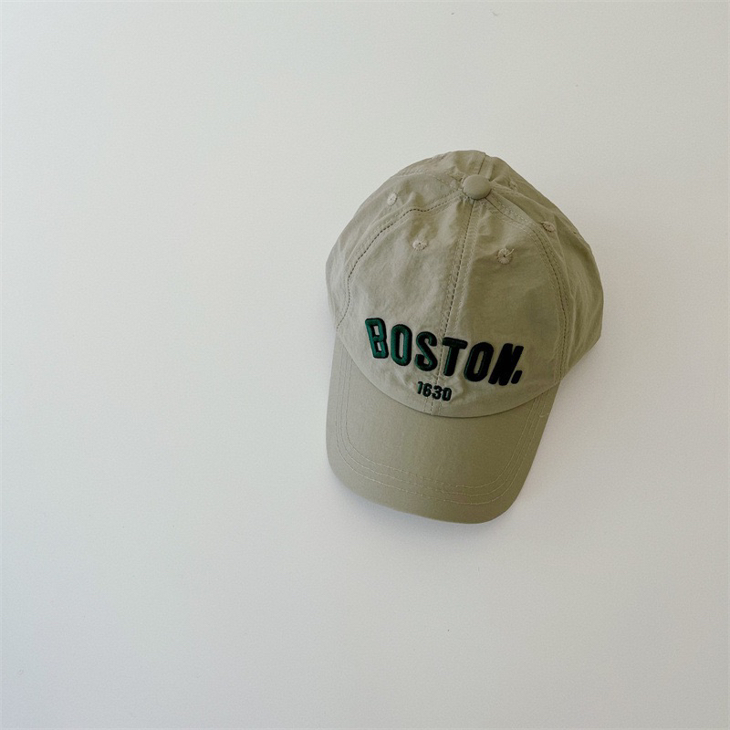 Mũ lưỡi trai Hàn Quốc thêu chữ vải dù cho bé