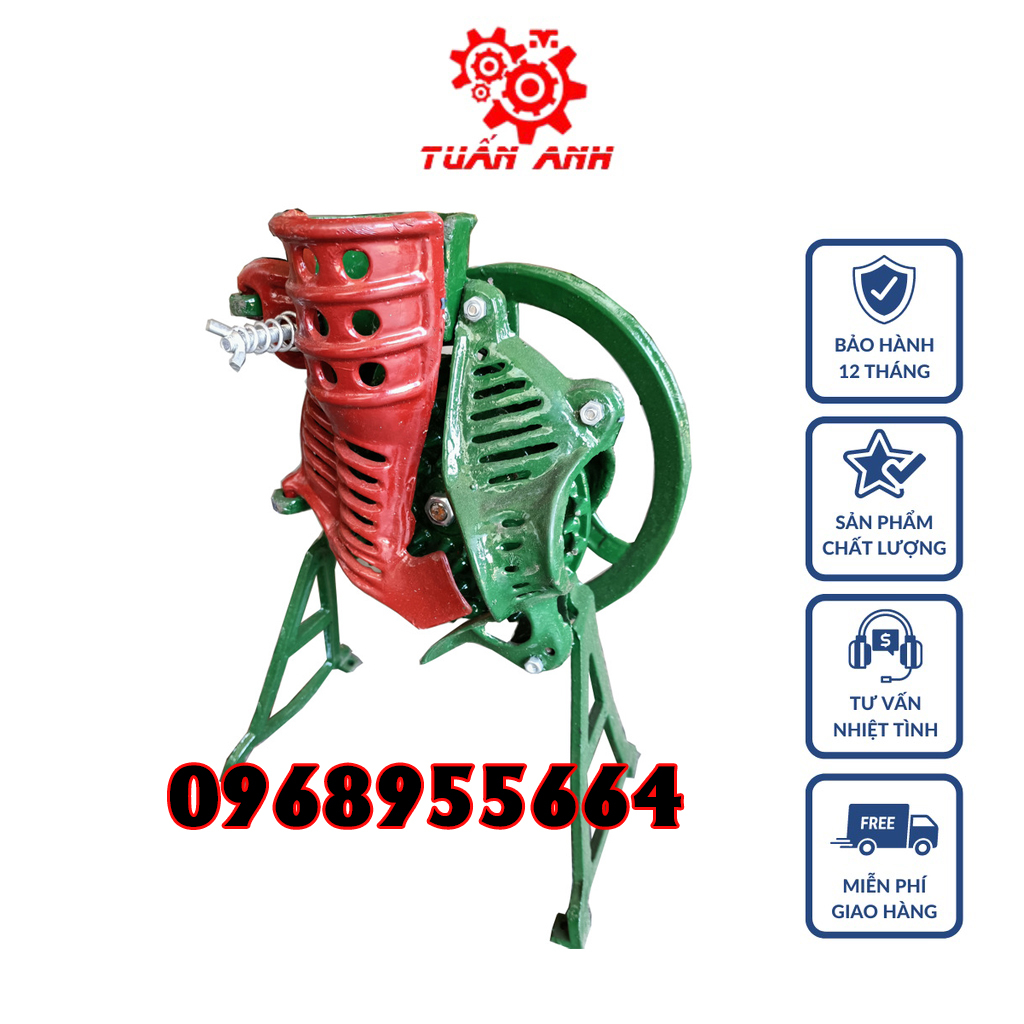 Máy Tách Hạt Ngô Quay Tay Có Vòng Bi Hỗ Trợ Lực Và Bánh Xe Giúp Quay Dễ Dàng Hơn