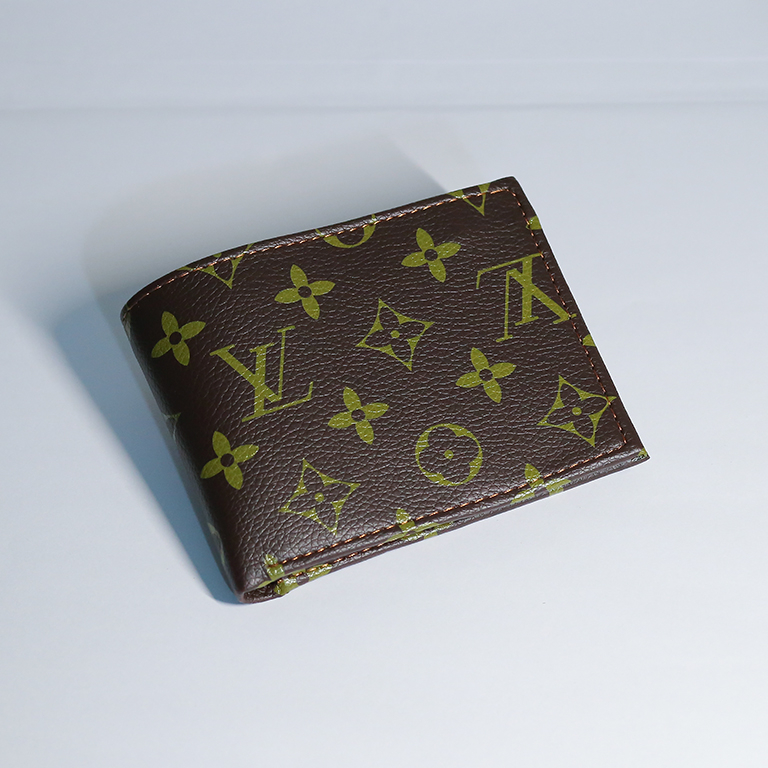 Ví Da LV Kẻ Caro Gập Đôi Dáng Nhỏ Gọn - Mini Bloss