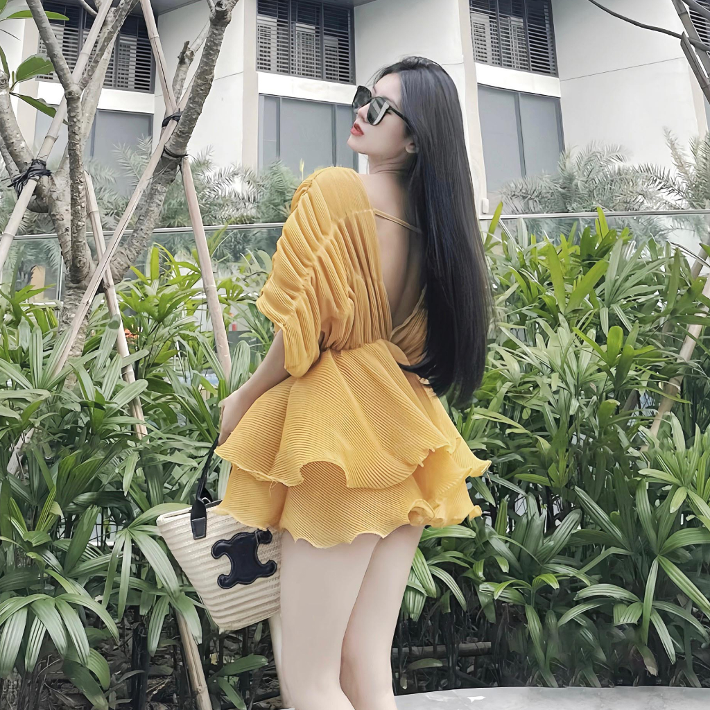 Aó dập ly viền bèo mẫu mới sang chảnh - MIE