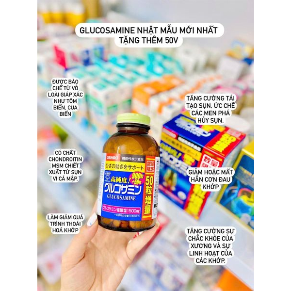 Viên uống bổ xương khớp Orihiro Glucosamine 900 viên