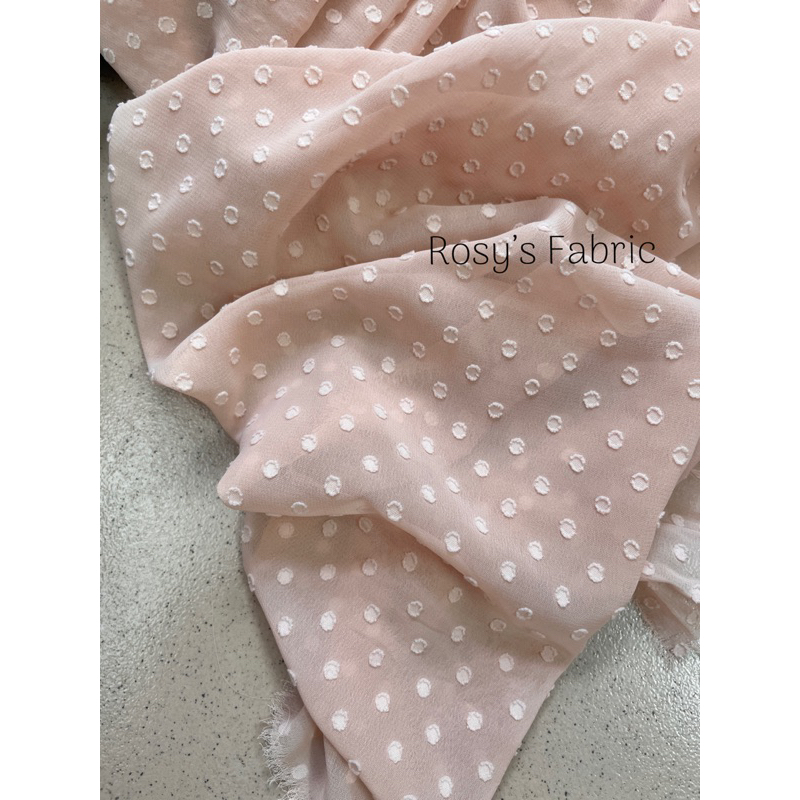 Vải voan thêu hạt Hàn Quốc