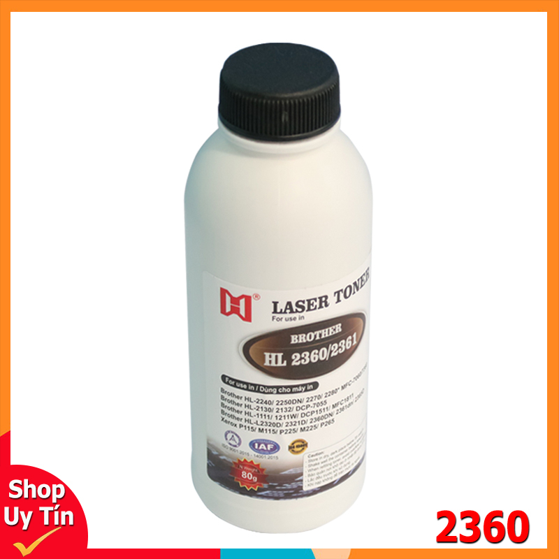 Combo 5 Chai Mực Đổ Dùng Cho Brother 2361/2321/2240/2701D/2701DW/MFC 7440/7360/Xerox P225/265