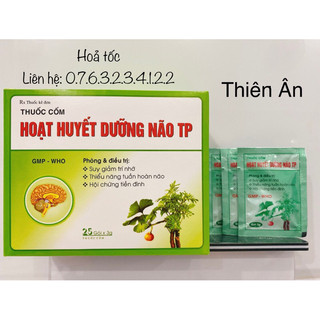 [Date 11/2025] Hoạt Huyết Dưỡng Não TP - Hộp 25 gói bột cốm