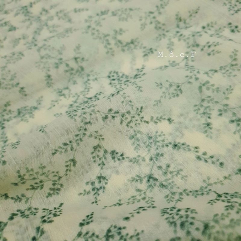 Vải voan chiffon hoa nhành