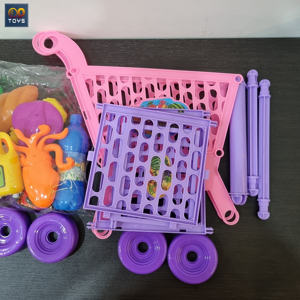 Túi đồ chơi xe đẩy siêu thị hoa quả loại lớn 30cm - QQ Shop