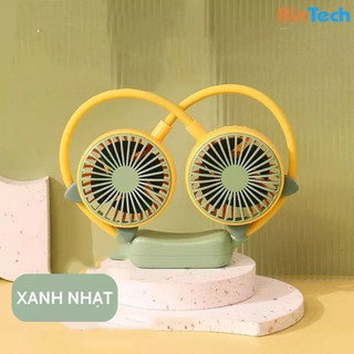 Quạt đeo cổ mini siêu nhẹ 🔋 cực trâu 🐃